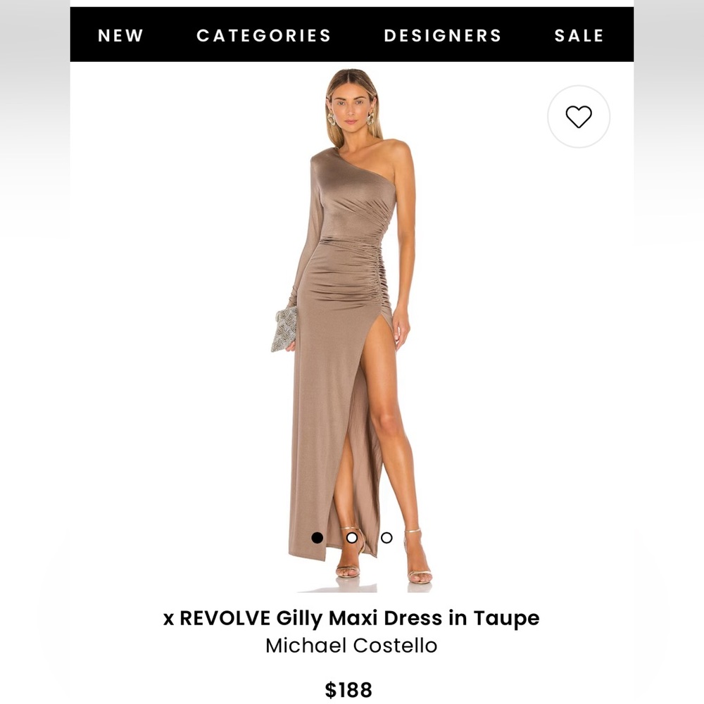 X REVOLVE Gilly Maxi Dress - 1 shoulder, worn once, comfortable and chic.